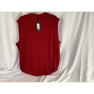 HART SCHAFFNER MARX Red Merino Wool Sweater Vest,Men's Red,3XB FREE SHIPPING